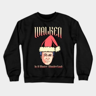 Walken In A Winter Wonderland Christmas Knit Crewneck Sweatshirt